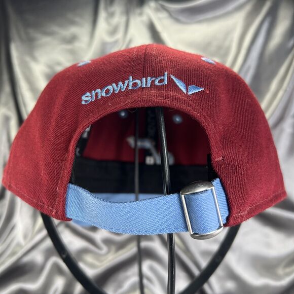 Utah Jazz x Snowbird Men’s Cap Hat Basketball 9Twenty OSFA NBA Red Logo Fall NEW - Picture 7 of 13